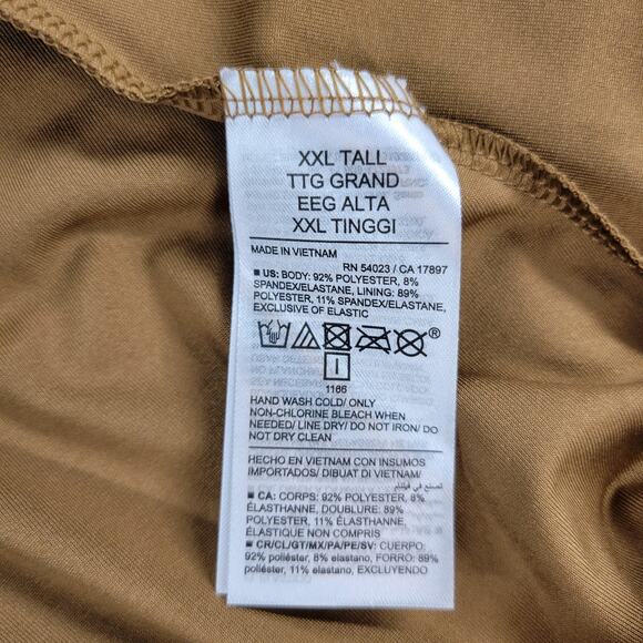 Old Navy Dress XXL Tall Waist Defined Sleeveless Tie Shoulder Smocked Mesh NEW - Picture 3 of 13